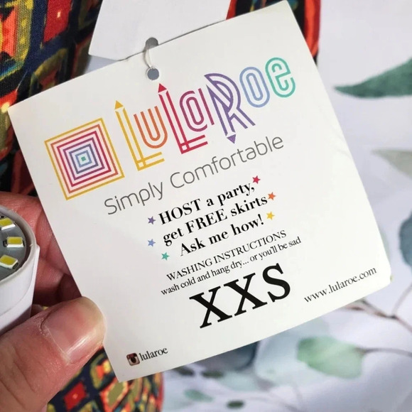 LULAROE | Julia in Warm Squares sz XXS - Picture 5 of 9